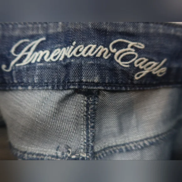 American Eagle Outfitters Boot Cut Jeans - Medium Blue Size 6 Short AE77 - Picture 12 of 14